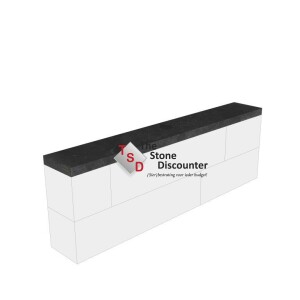 Redsun Vijverrand Blue Moon Honed Linea 100x15x3 cm Productfoto
