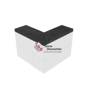 Redsun Vijverrand Blue Moon Honed Linea 50-15x50x3 cm Productfoto