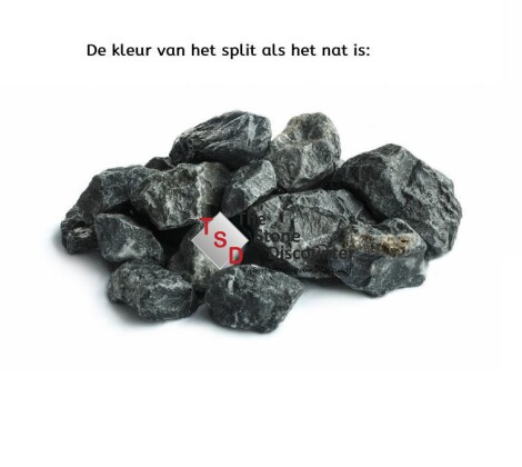 Breuksteen grijs 30-60 mm productfoto nat