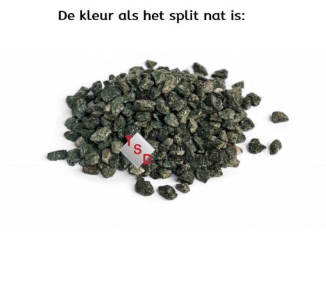 Porfiersplit groen 7-14 mm  productfoto nat