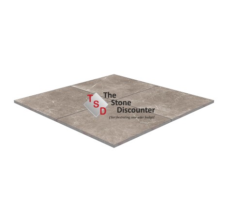 Solostone VT Wonen By Douglas & Jones Marble Warm Grey 90x90x3 cm productfoto