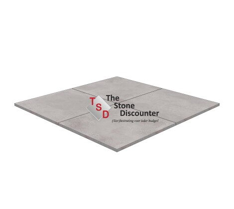 Stone Grey EXT90-910 90x90x3 cm productfoto