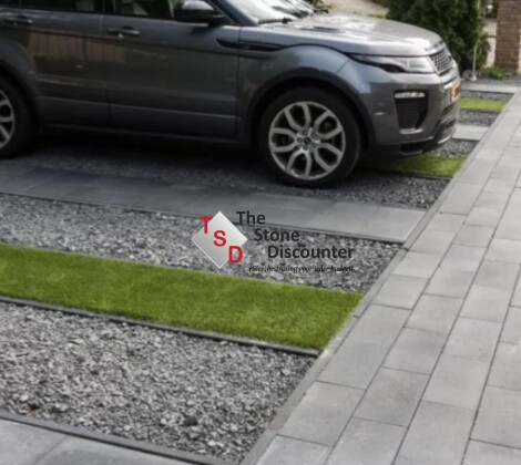 Tuinvisie Tremico Antraciet 60x30x6 cm Sfeerfoto