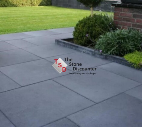 Tuinvisie Tremico Antraciet 60x60x6 cm Sfeerfoto