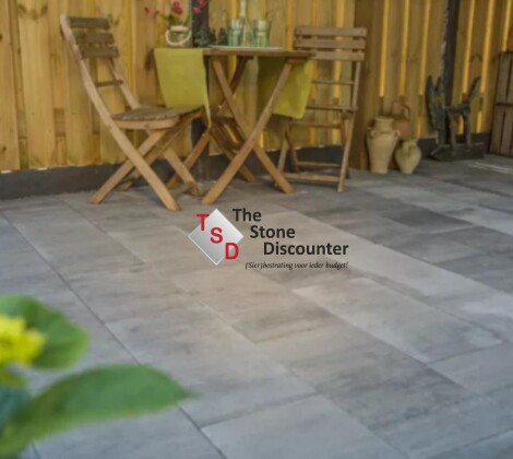 Tuinvisie Tremico Zeeuws Bont 60x30x6 cm Sfeerfoto