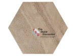 Staptegel Hexagon Cappuccino 60x52x2 cm
