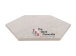 Staptegel Hexagon Quarzite Bianca 60x52x2 cm 2
