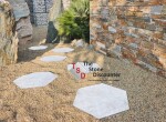 Staptegel Hexagon Quarzite Bianca 60x52x2 cm 3