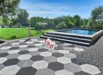 Staptegel Hexagons Grigioni 60x52x2 cm 5