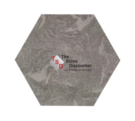 Staptegel Hexagons Grigioni 60x52x2 cm