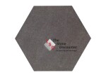 Staptegel Hexagon Basalto 60x52x2 cm