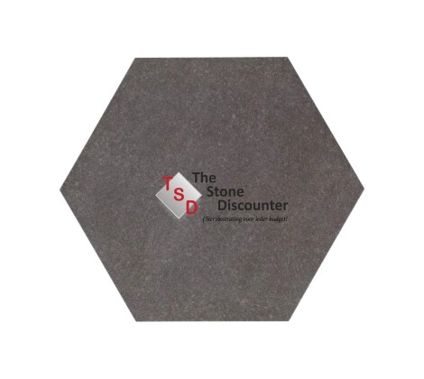 Staptegel Hexagon Basalto 60x52x2 cm