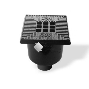 ACO Vloerput gietijzeren rand met gietijzer rooster