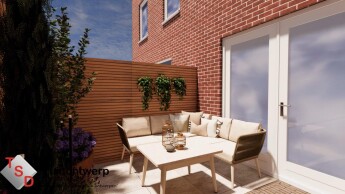 Sfeervolle stadstuin (3,6x3,3m)