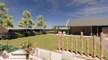 Ruim ingerichte tuin