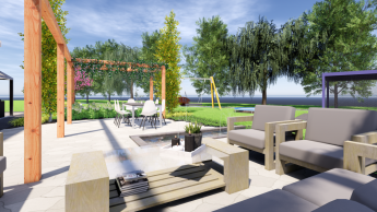 Grote, kindvriendelijke tuin