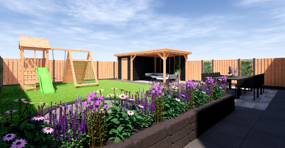 Kindvriendelijke, open tuin A