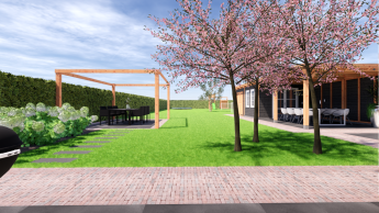 Ruime, groene, kindvriendelijke tuin