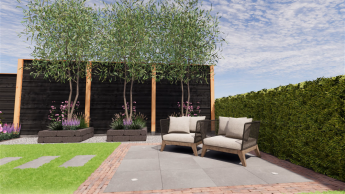 Kleurrijke, onderhoudsvriendelijke tuin