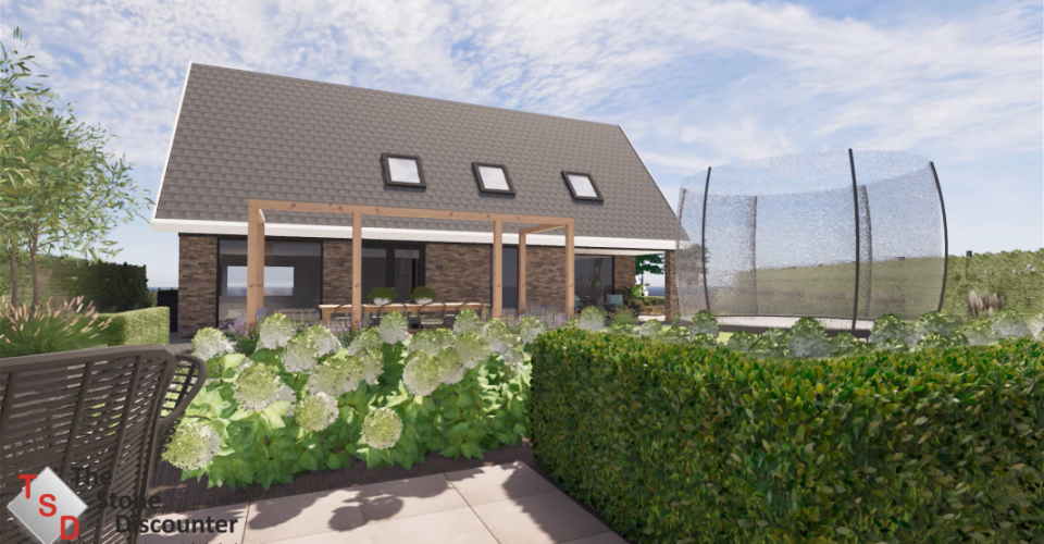 Sfeer in grote tuin brengen B