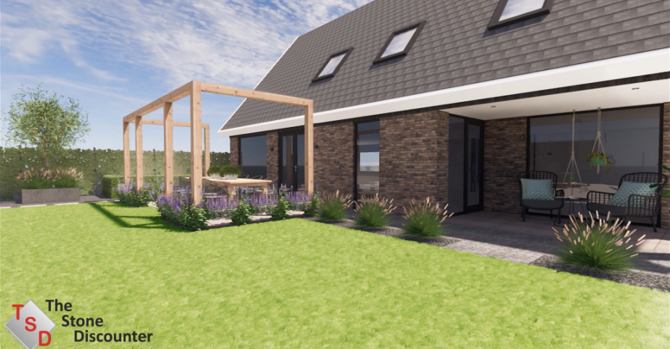 Sfeer in grote tuin brengen C