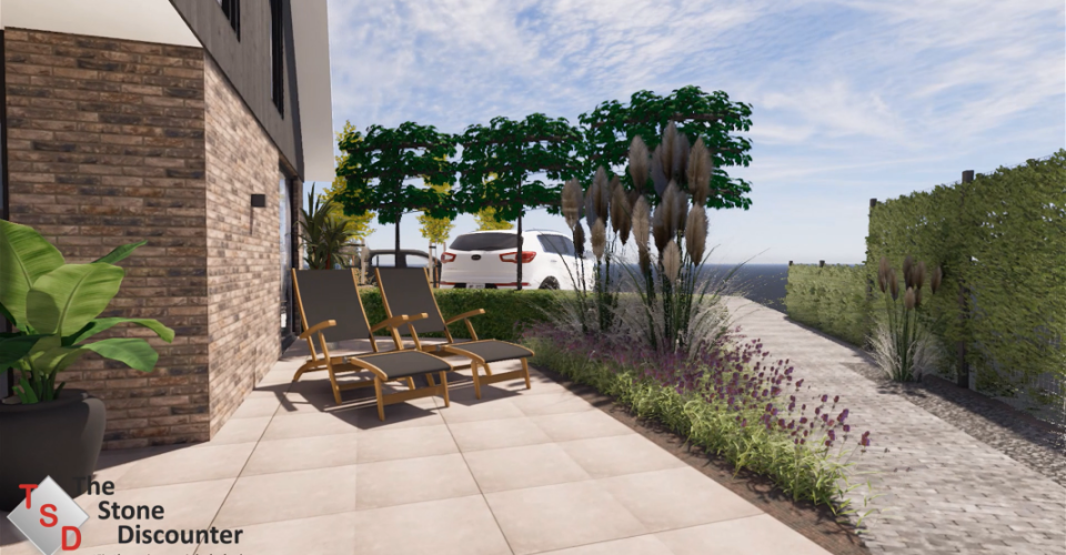 Sfeer in grote tuin brengen D