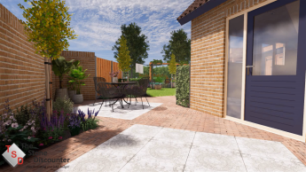 Sfeervolle open tuin