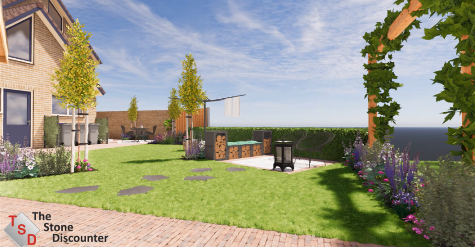 Sfeervolle open tuin C