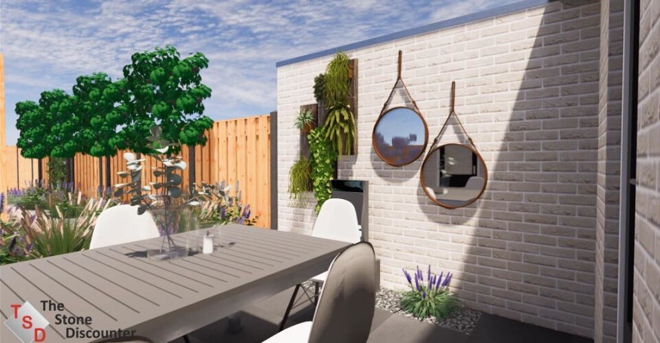 Gezellige tuin met speelplek D