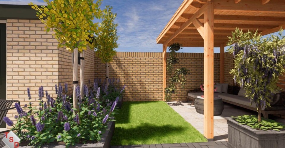 Contrast in de tuin C