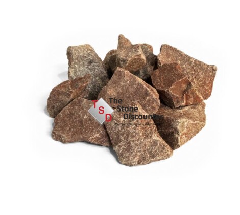 Breuksteen Rood 50-120 mm Productfoto droog