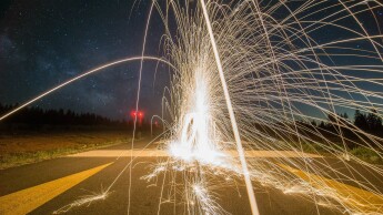 Vuurwerk op uw bestrating