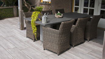 Vlonders van keramische planken